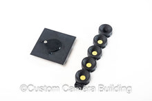 Load image into Gallery viewer, 2x3 Graflex Speed & Crown Graphic pinhole lens board with interchangeable inserts