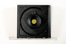 Load image into Gallery viewer, 2x3 Graflex Speed & Crown Graphic pinhole lens board with interchangeable inserts
