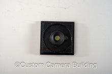 Load image into Gallery viewer, 2x3 Graflex Speed & Crown Graphic pinhole lens board with interchangeable inserts