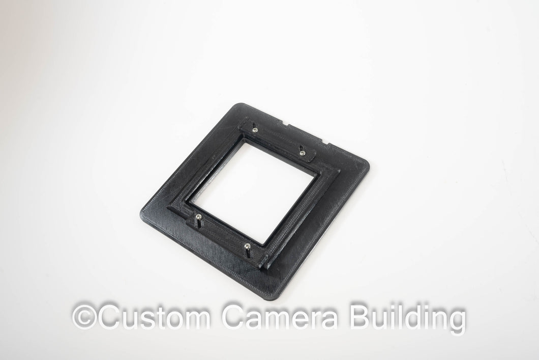 Graflex Crown or Speed Graphic Pacemaker 4x5 lens board to Cambo adapter