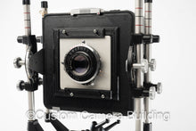 Load image into Gallery viewer, Graflex Crown or Speed Graphic Pacemaker 4x5 lens board to Cambo adapter
