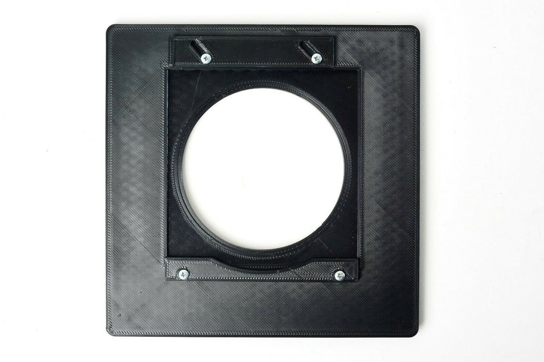 Linhof Technika to Linhof Kardan 162x162 lens board adapter - 3d printed