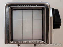 Load image into Gallery viewer, Hasselblad viewfinder mask set - Above or bellow screen
