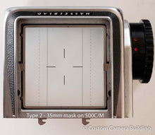 Load image into Gallery viewer, Hasselblad viewfinder mask set - Above or bellow screen

